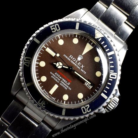 rolex 1680 red submariner years.